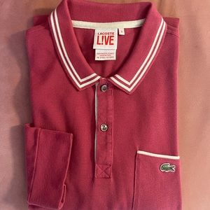 Lacoste L!VE Men’s l/s varsity polo shirt (5/M)